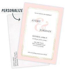 Alternative view of Hallmark - Modern Ampersand Wedding Invitation