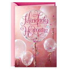 Hallmark - Peace and Infinite Blessings Spanish-Language Religious Birthday Card for Sister