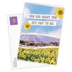Alternative view of Hallmark - You Did It Sunflower Field Custom Congratulations Card