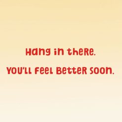 Alternative view of Hallmark - Peanuts Snoopy and Woodstock Hang in There Get Well Card