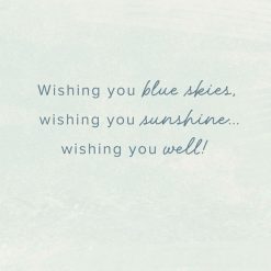 Alternative view of Hallmark - Wishing You Blue Skies and Sunshine Get Well Card
