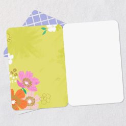Alternative view of Hallmark - Colorful Flowers on Green Blank Card