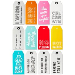 Hallmark - Assorted Funny 12-Pack Gift Tags