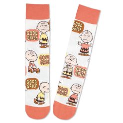 Hallmark - Peanuts Charlie Brown Good Grief Novelty Crew Socks