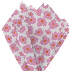Alternative view of Hallmark - Mod Pink Flowers Tissue Paper, 6 sheets