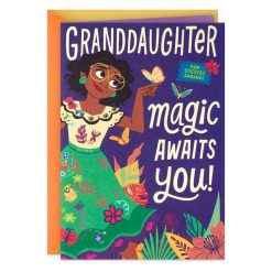 Hallmark - Disney Encanto Mirabel Birthday Card for Granddaughter With Stickers