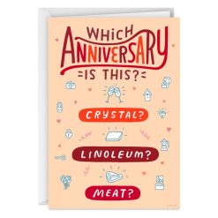 Hallmark - Milestone Gift Themes Funny Anniversary Card