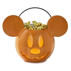 Hallmark - Disney Mickey Mouse Jack-o'-Lantern Candy Bowl With Light