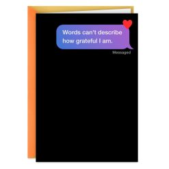 Hallmark - Struggling to Express Myself Without GIFs Funny Thank You Card
