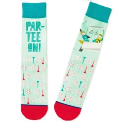 Hallmark - Par-tee On Golf Funny Crew Socks