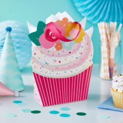 Alternative view of Hallmark - 6.5" Cupcake With Flowers Small Gift Bag