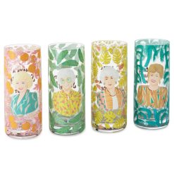 Hallmark - The Golden Girls Cameos and Quotes Drinking Glasses, Set of 4