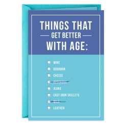 Hallmark - Better With Age Funny Birthday Card